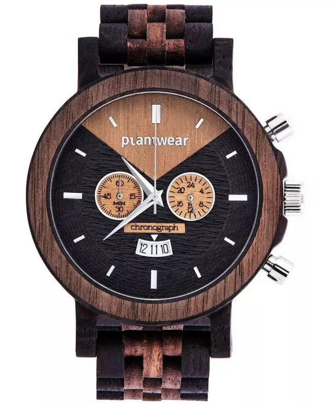 Plantwear Select Chronograph Wenge-Orzech 54 Férfi Karóra 5904181500524
