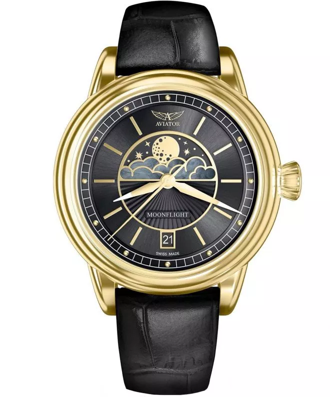 Aviator Douglas Moonflight Limited Edition + szíj Aviator női karóra V.1.33.1.344.5-SET