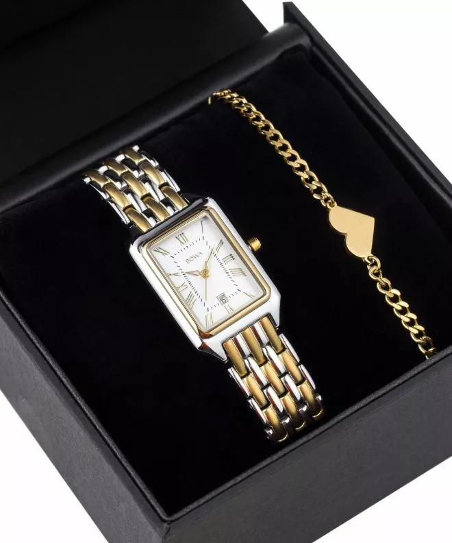 BOWA Barcelona White Silver-Gold Steel 23 Gift Set női karóra BC2345-24-148S-419-02