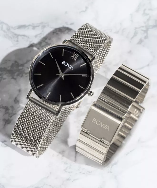BOWA London Black-Silver 33 SET Női Karóra LO335-15-165M