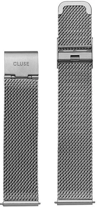 Cluse Minuit Mesh Silver 16 mm Óraszíj CS1401101028 (CLS345)