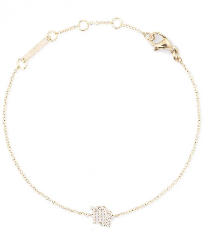 Daniel Wellington Crystal Zodiac Chain Gold Virgo karkötő DW00400912