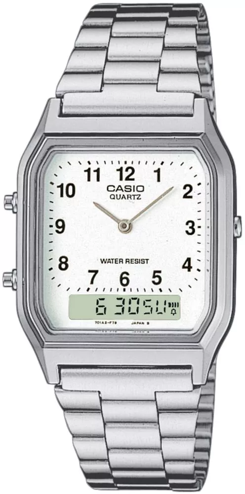 Casio Vintage Midi fehér férfi karóra AQ-230A-7BMQYES