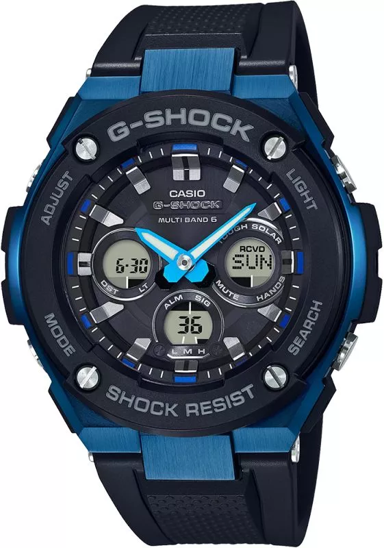 G-SHOCK Casio G-Steel Solar Waveceptor férfi karóra GST-W300G-1A2ER