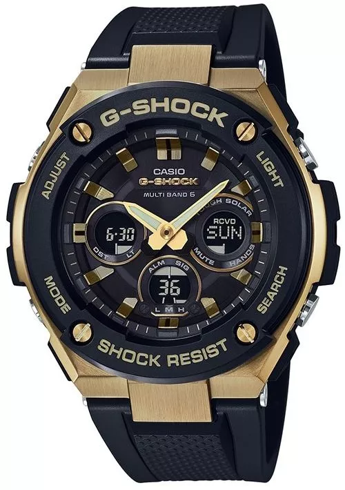 G-SHOCK Casio G-Steel Solar Waveceptor férfi karóra GST-W300G-1A9ER