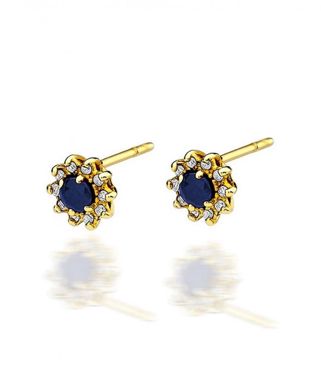 Bonore - Arany 585 - Zafír 0,15 ct fülbevalók 128712