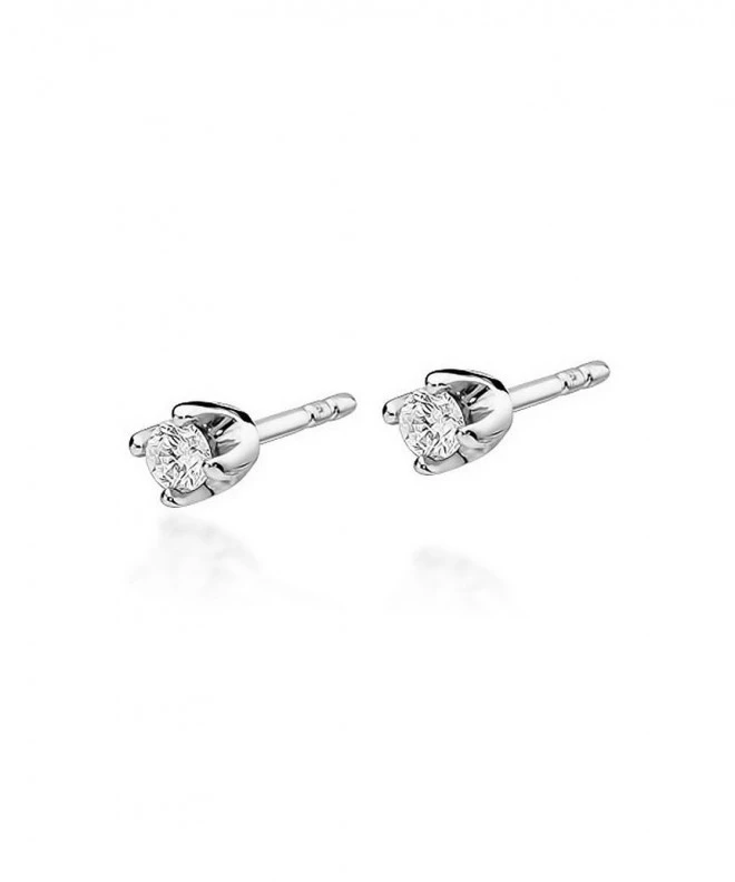 Bonore - Fehér Arany 585 - Gyémánt 0,08 ct fülbevalók 128741