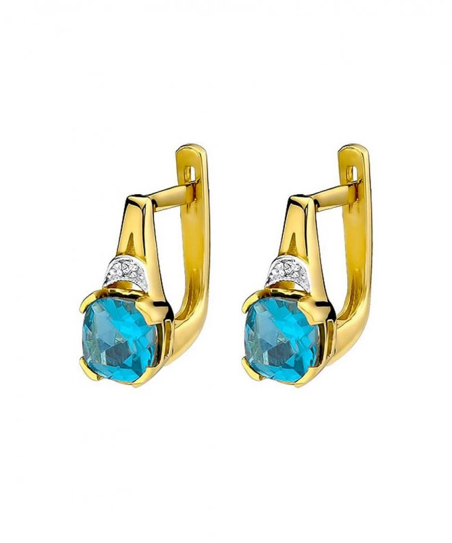 Bonore - Arany 585 - Topáz 1,1 ct fülbevalók 128707