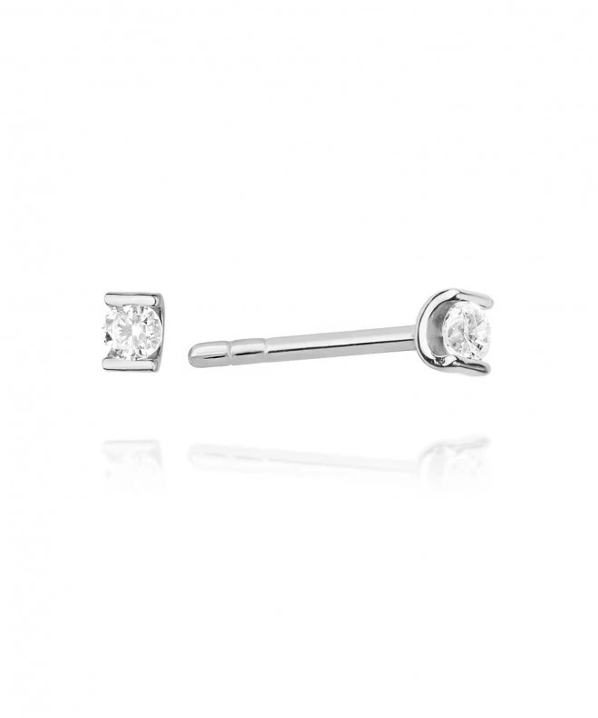 Bonore - Fehér Arany 585 - Gyémánt 0,04 ct fülbevalók 128758