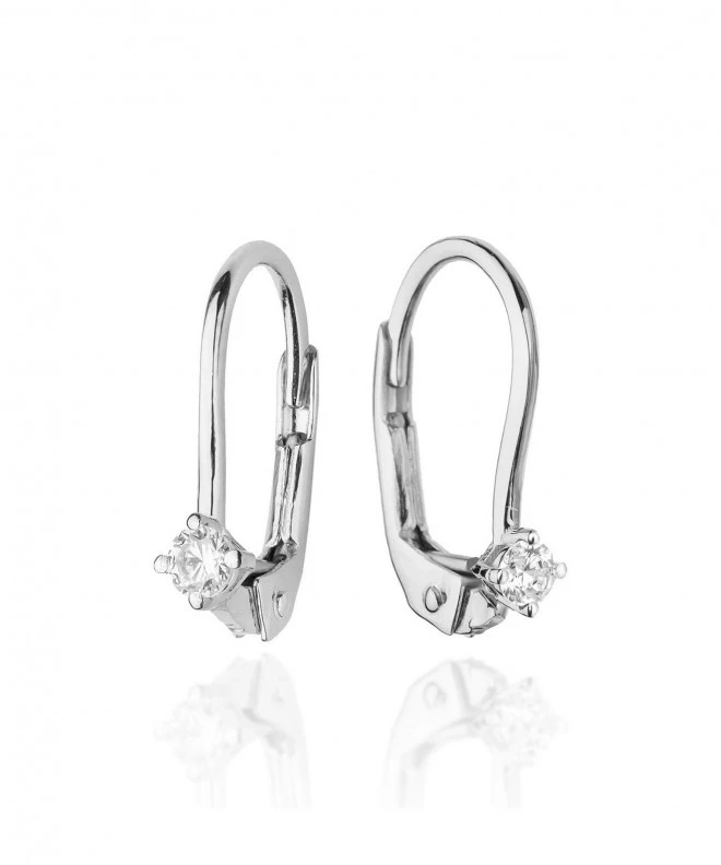 Bonore - Fehér Arany 585 - Gyémánt 0,04 ct fülbevalók 128761