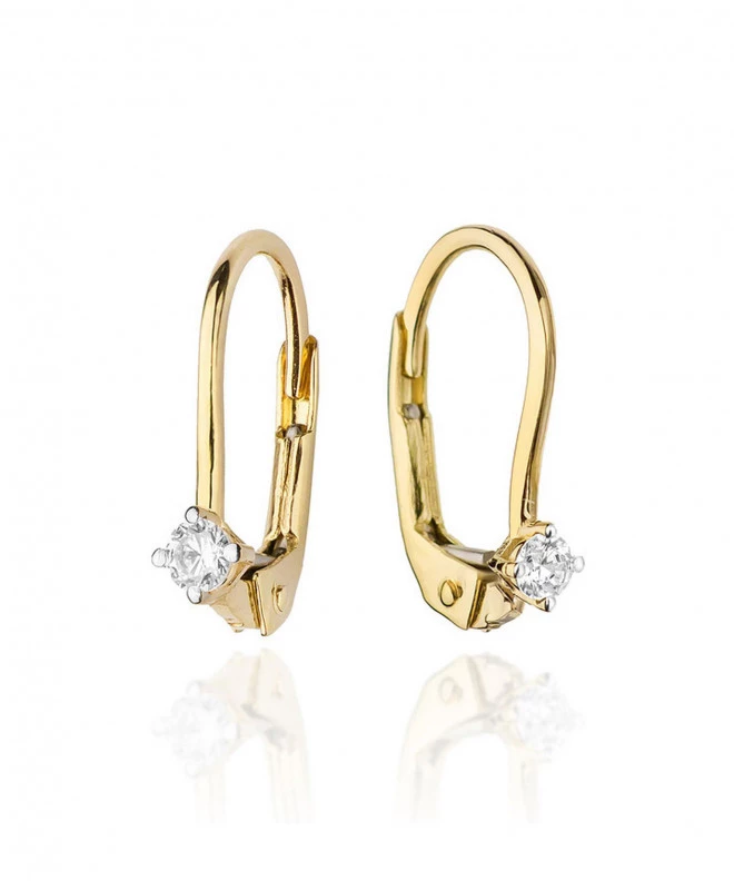 Bonore - Arany 585 - Gyémánt 0,03 ct fülbevalók 128646
