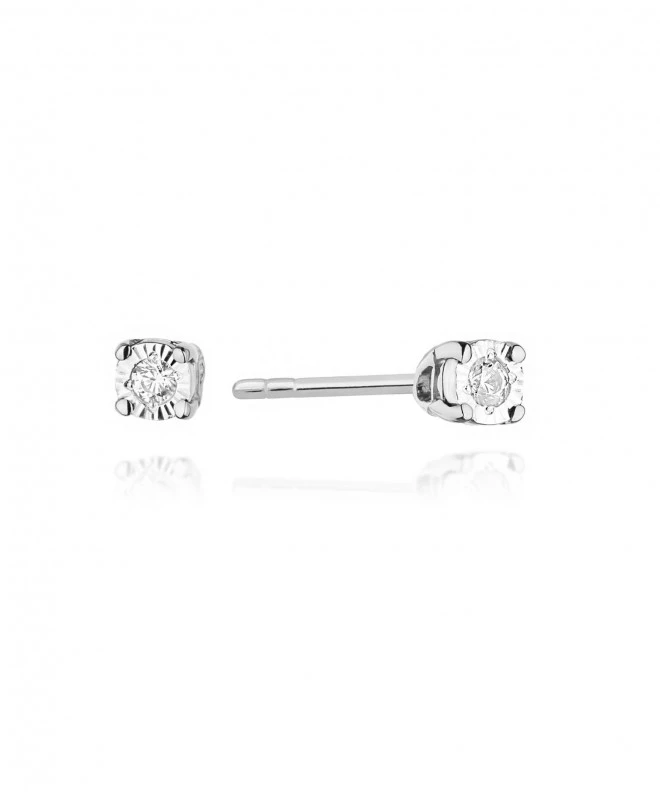 Bonore - Fehér Arany 585 - Gyémánt 0,03 ct fülbevalók 128766