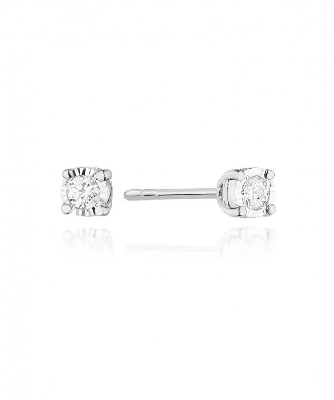 Bonore - Fehér Arany 585 - Gyémánt 0,08 ct fülbevalók 128767