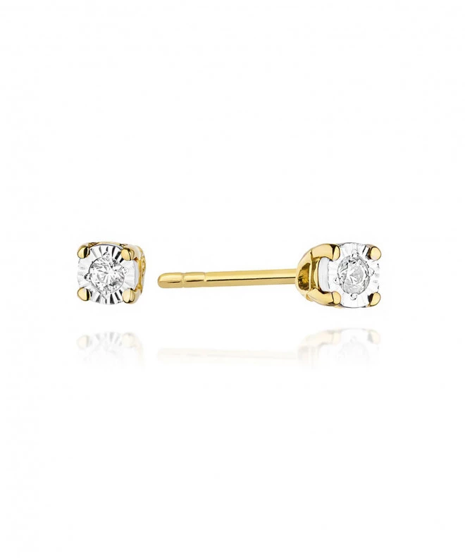 Bonore - Arany 585 - Gyémánt 0,03 ct fülbevalók 128652