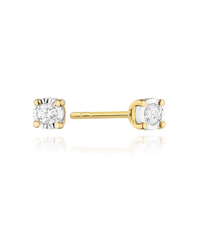 Bonore - Arany 585 - Gyémánt 0,08 ct fülbevalók 128653