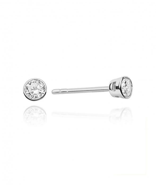 Bonore - Fehér Arany 585 - Gyémánt 0,1 ct fülbevalók 128776