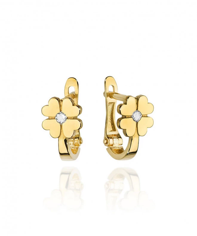 Bonore - Arany 585 - Gyémánt 0,03 ct fülbevalók 128654