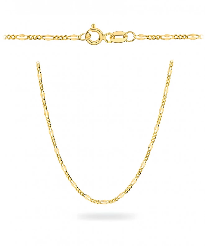 Bonore Hossz 50 cm, Szélesség 1 mm - Arany 585 - Típus Figaro, Gucci lánc 147597
