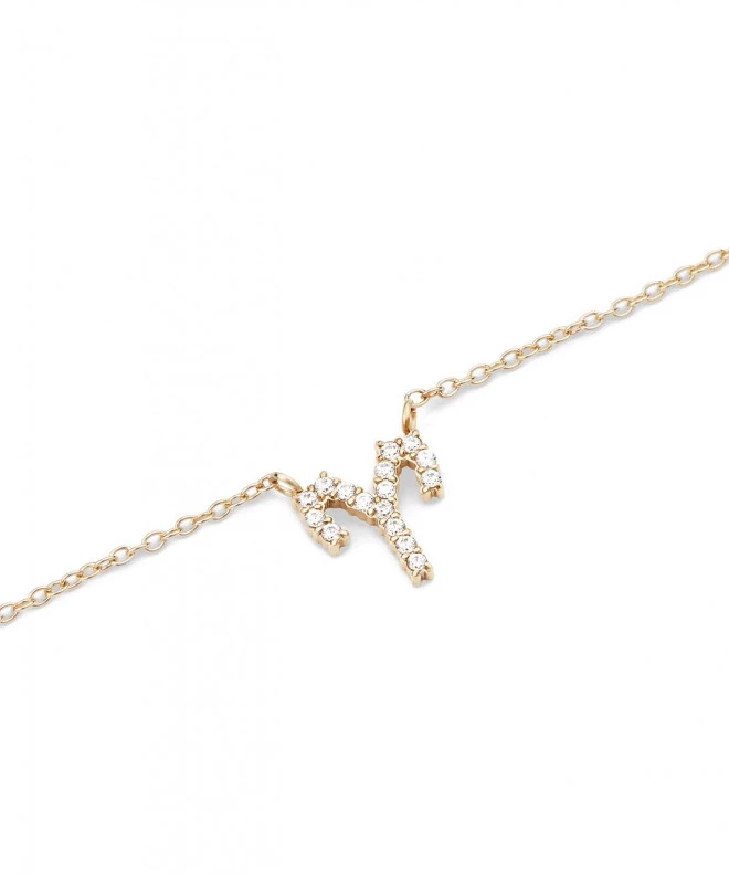 Daniel Wellington Crystal Zodiac Chain Gold Aries nyaklánc DW00400919