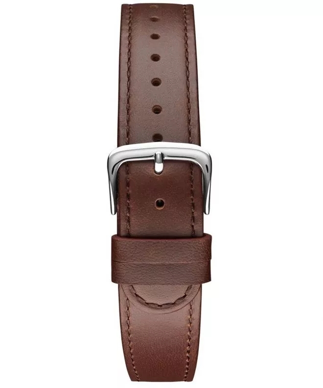 Meller Earth Silver Leather 20 mm Szíj PST-1BROWN2