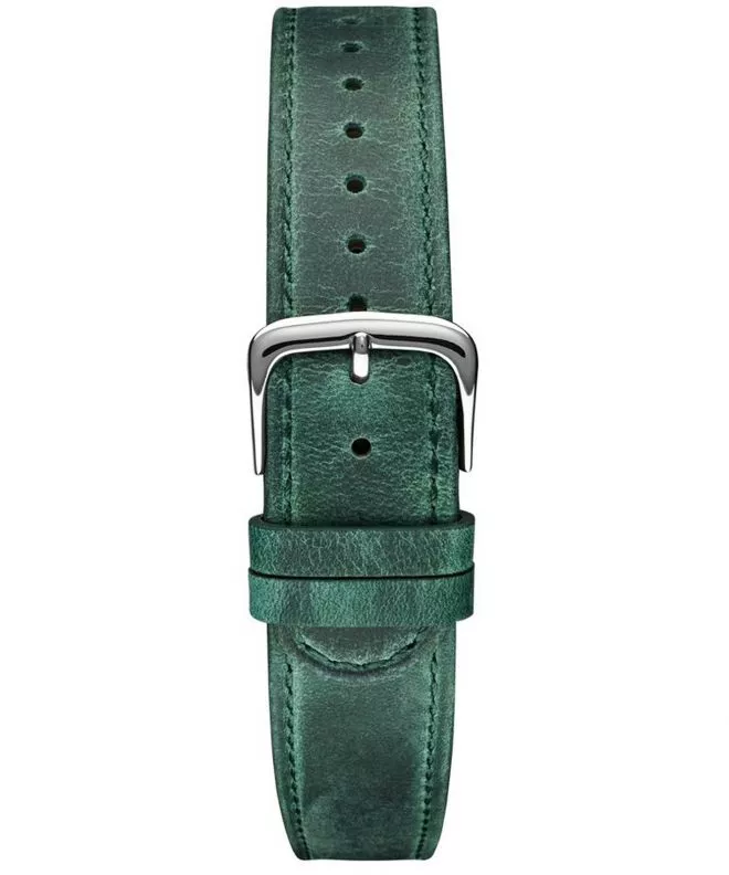 Meller Green Silver Leather 20 mm Szíj PST-1GREEN2