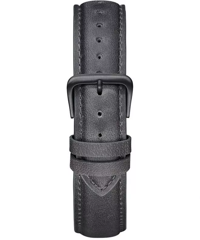 Meller Grey Black Leather 20 mm Szíj NST-1GREY