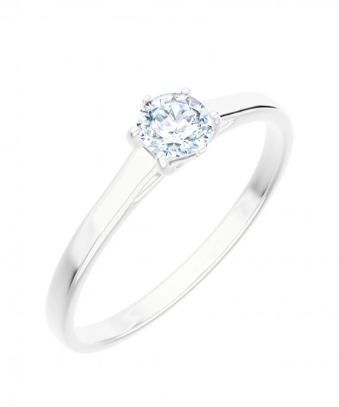 Bonore - Fehér Arany 585 - Gyémánt 0,5 ct gyűrű 117237