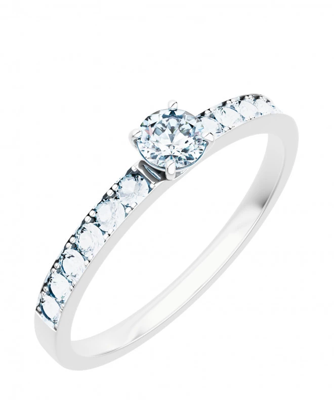 Bonore - Fehér Arany 585 - Gyémánt 0,5 ct gyűrű 117268