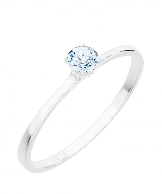 Bonore - Fehér Arany 585 - Gyémánt 0,4 ct gyűrű 117243