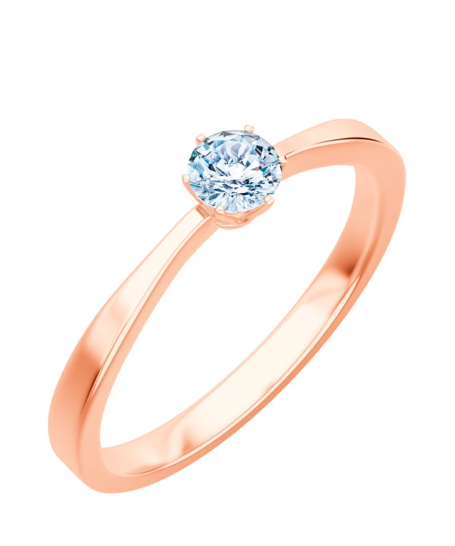 Bonore - Rózsaszín Arany 585 - Gyémánt 0,5 ct gyűrű 103733