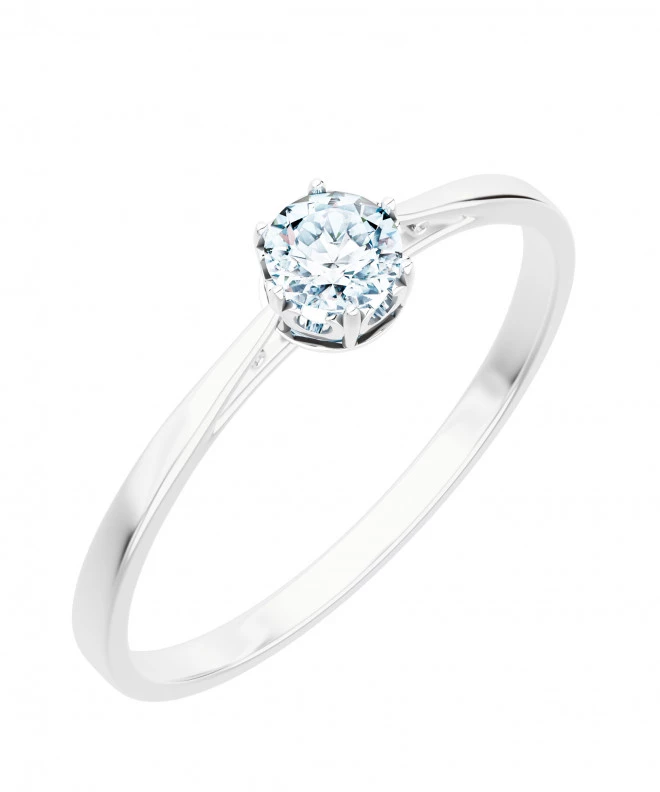 Bonore - Fehér Arany 585 - Gyémánt 0,5 ct gyűrű 117239