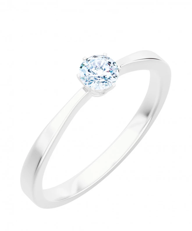 Bonore - Fehér Arany 585 - Gyémánt 0,4 ct gyűrű 116223