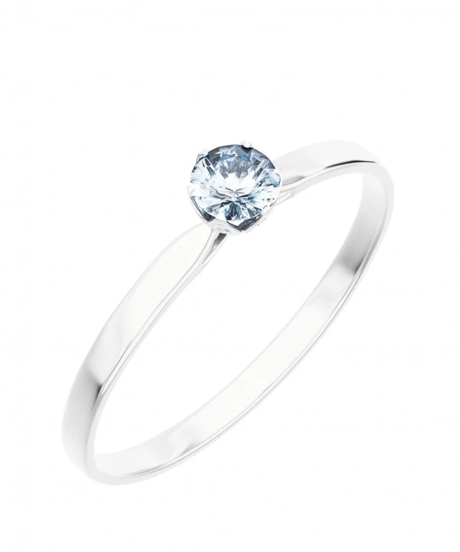 Bonore - Fehér Arany 585 - Gyémánt 0,5 ct gyűrű 117236