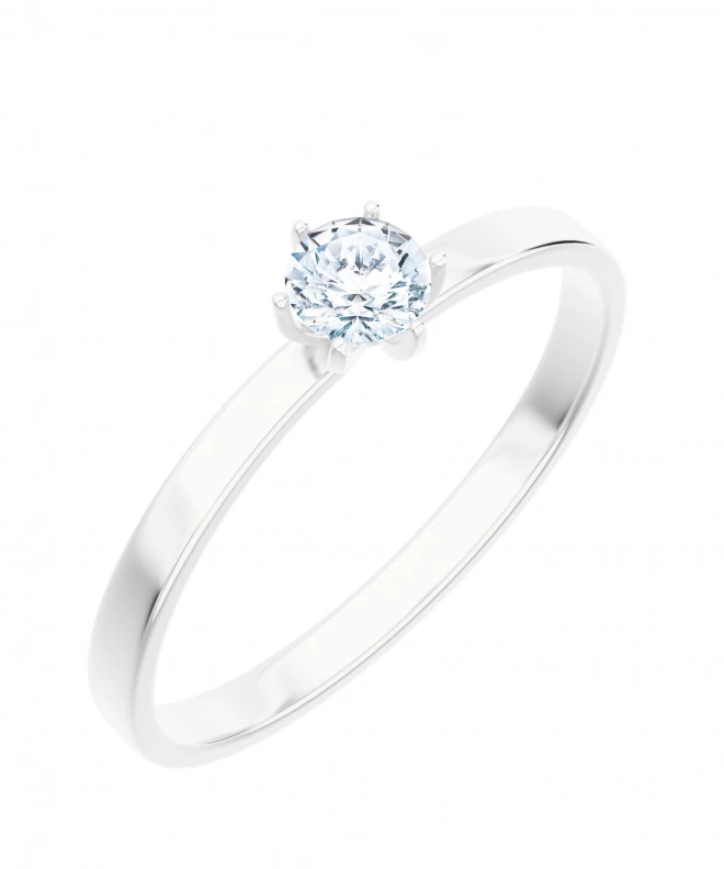 Bonore - Fehér Arany 585 - Gyémánt 0,5 ct gyűrű 117235