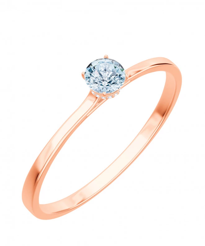 Bonore - Rózsaszín Arany 585 - Gyémánt 0,4 ct gyűrű 103732