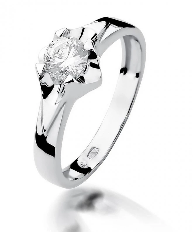 Bonore - Fehér Arany 585 - Gyémánt 0,5 ct gyűrű 116229