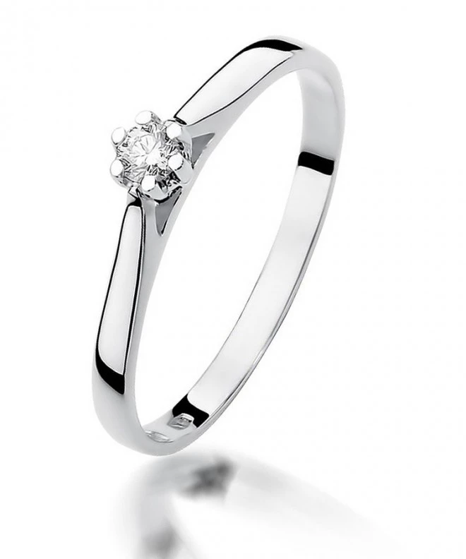 Bonore - Fehér Arany 585 - Gyémánt 0,09 ct gyűrű 109899