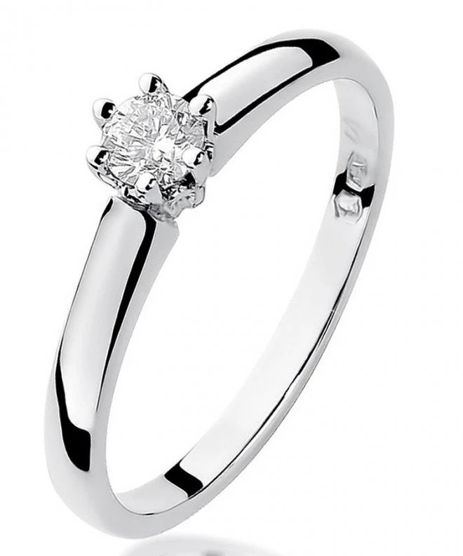 Bonore - Fehér Arany 585 - Gyémánt 0,2 ct gyűrű 113041