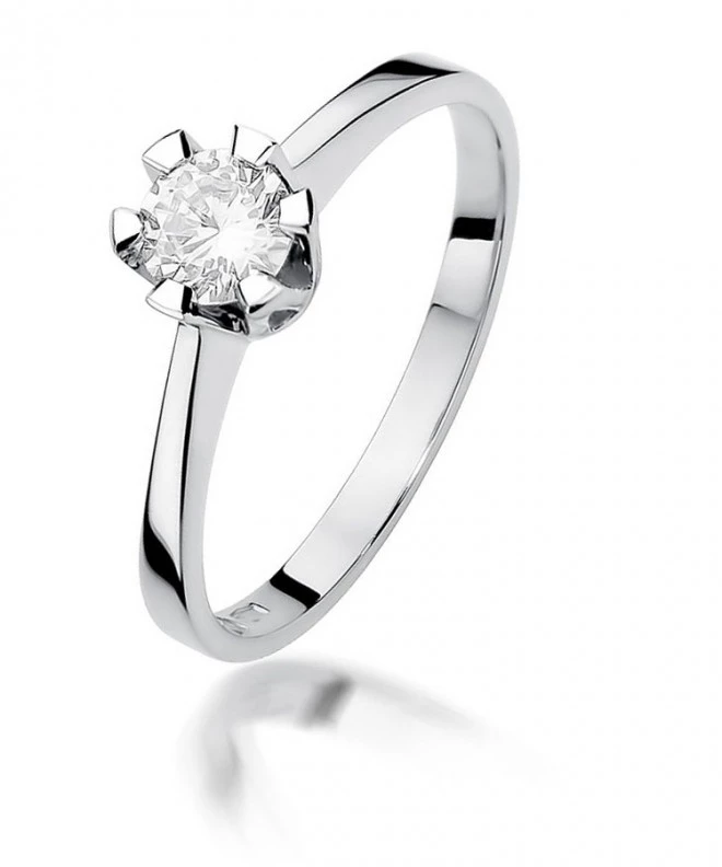 Bonore - Fehér Arany 585 - Gyémánt 0,5 ct gyűrű 116234