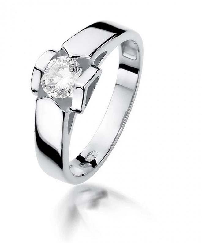 Bonore - Fehér Arany 585 - Gyémánt 0,5 ct gyűrű 116235