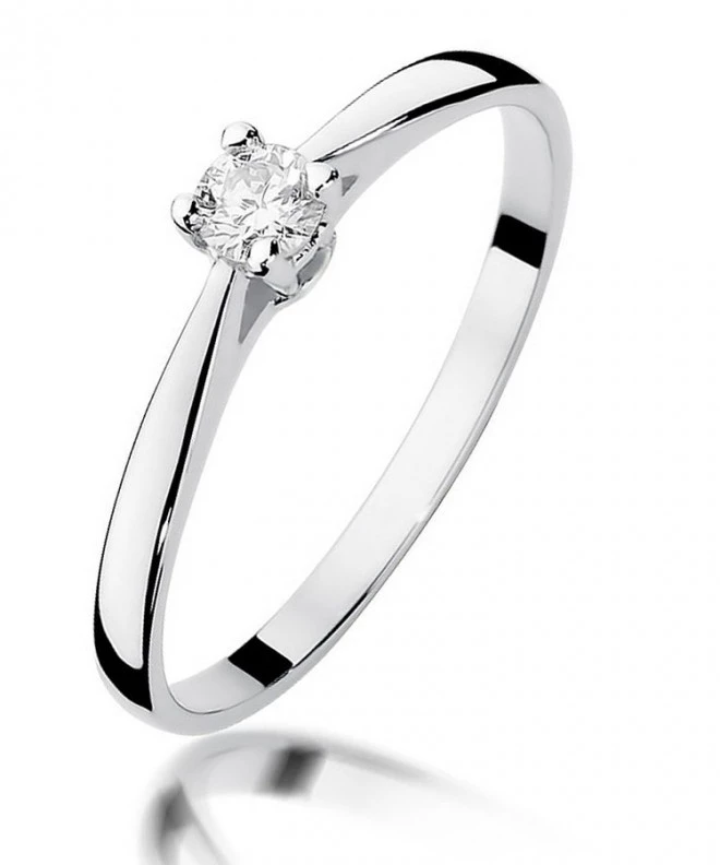 Bonore - Fehér Arany 585 - Gyémánt 0,15 ct gyűrű 112009