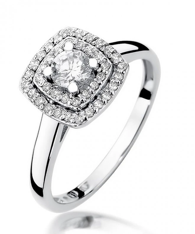 Bonore - Fehér Arany 585 - Gyémánt 0,3 ct gyűrű 116237