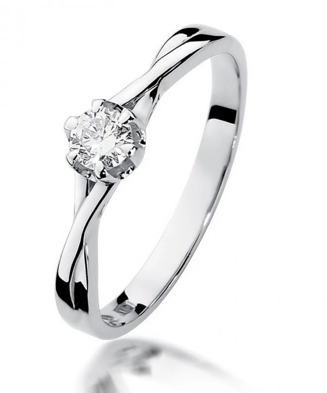 Bonore - Fehér Arany 585 - Gyémánt 0,23 ct gyűrű 114083