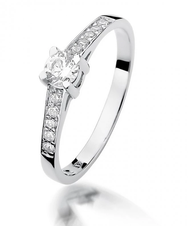 Bonore - Fehér Arany 585 - Gyémánt 0,3 ct gyűrű 116240