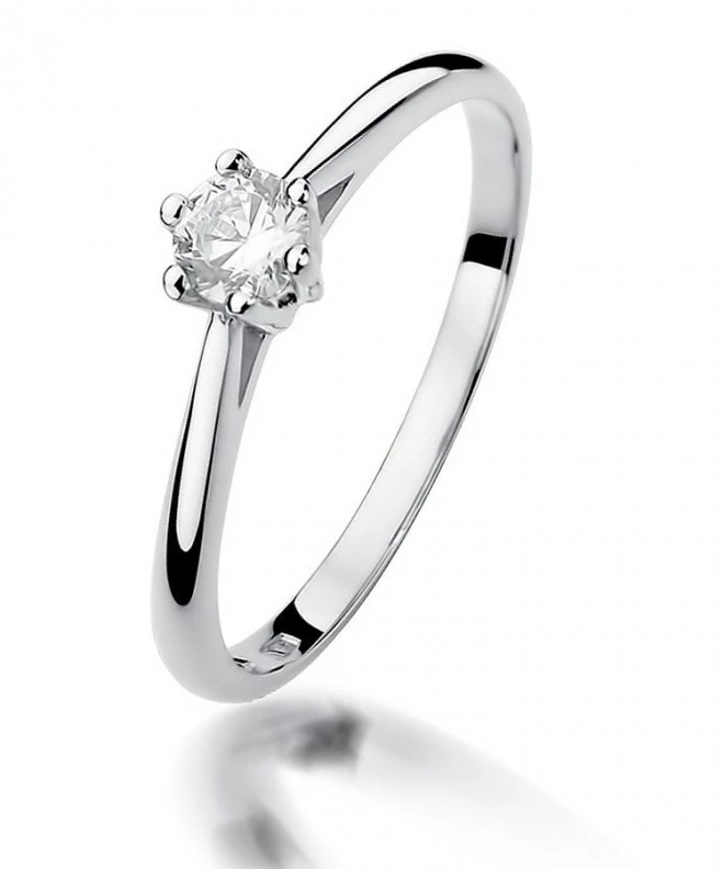 Bonore - Fehér Arany 585 - Gyémánt 0,15 ct gyűrű 112014