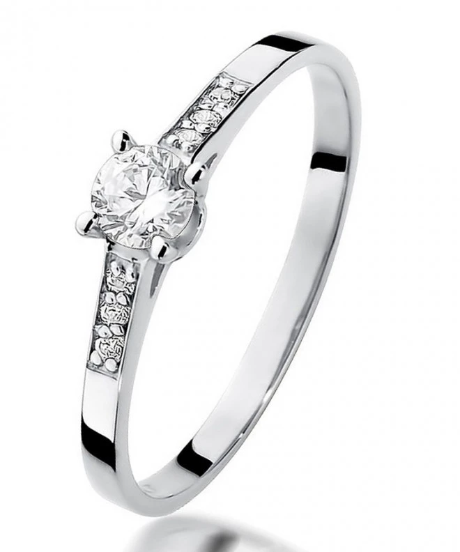 Bonore - Fehér Arany 585 - Gyémánt 0,15 ct gyűrű 114095