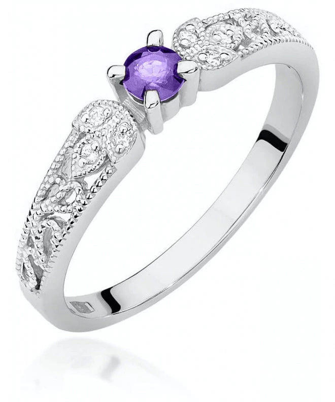 Bonore - Fehér Arany 585 - Tanzanit 0,1 ct gyűrű 126566
