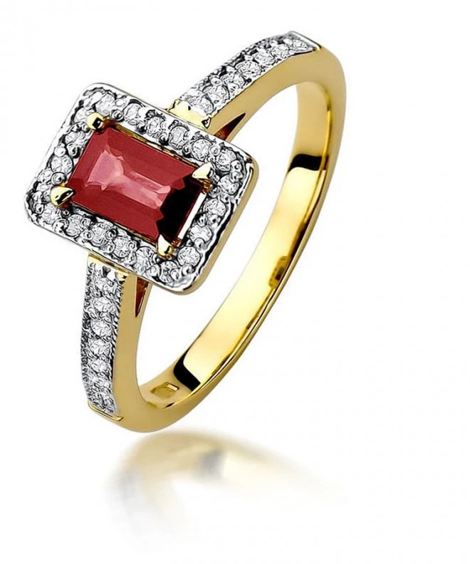 Bonore - Arany 585 - Rubin 0,8 ct gyűrű 96449