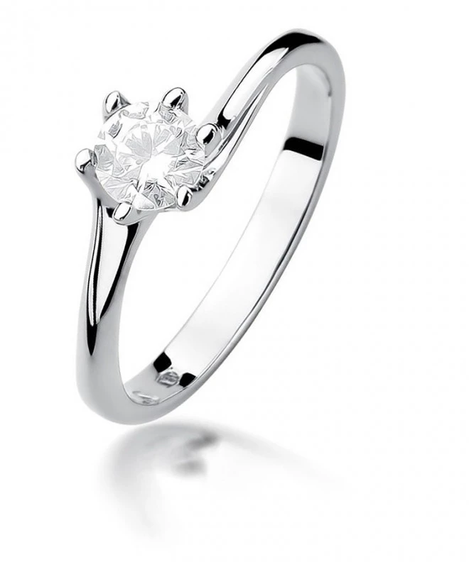 Bonore - Fehér Arany 585 - Gyémánt 0,5 ct gyűrű 116243