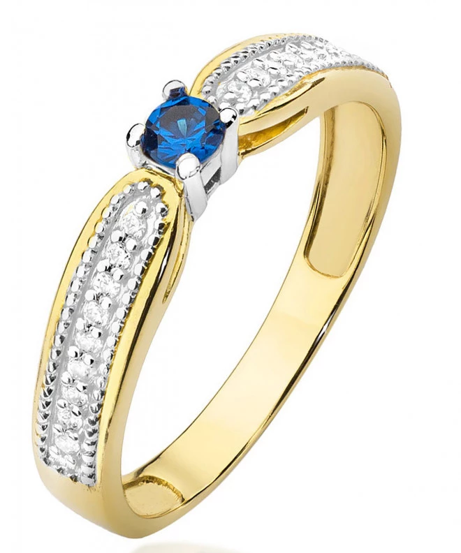 Bonore - Arany 585 - Zafír 0,15 ct gyűrű 97511